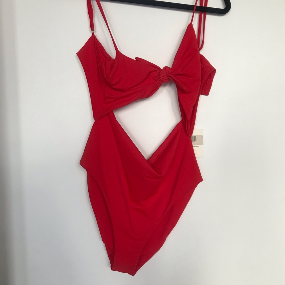 Mara Hoffman Kia Swimsuit in Red